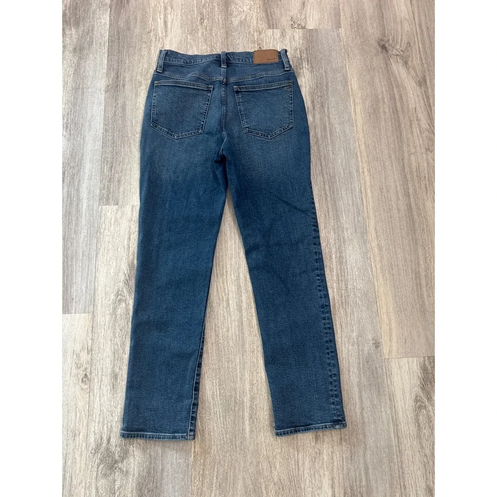 Madewell The Perfect Vintage Jean High Rise Straight Leg Dark Wash Blue Size 26